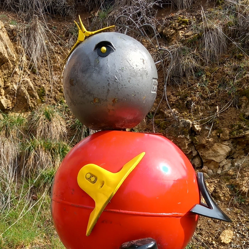 Sculpture Le retour du pioupiou du Bestiaire d'En Fer