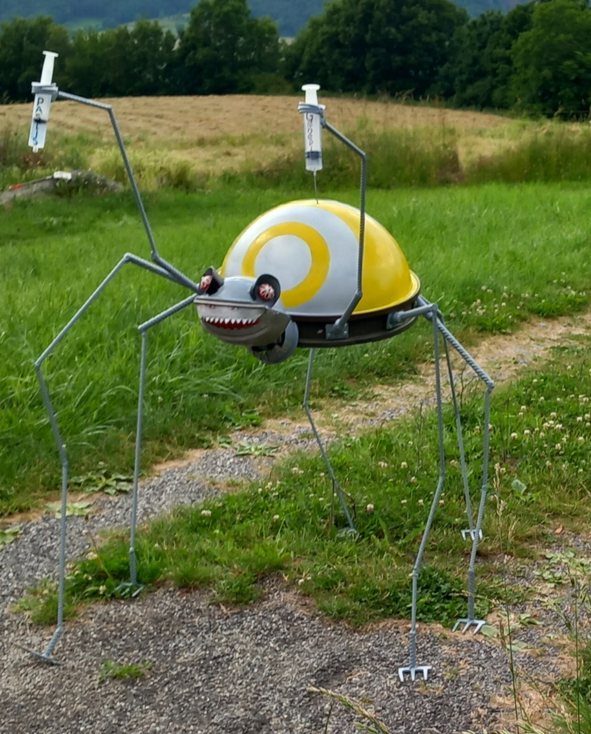 Sculpture  l'araignée du Bestiaire d'En Fer