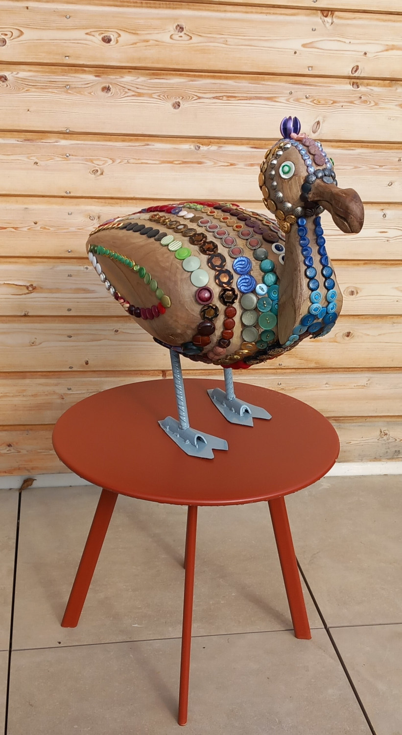 Sculpture  le dodo du Bestiaire d'En Fer