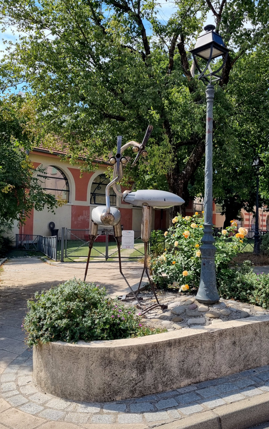 Sculpture  les échassiers du Bestiaire d'En Fer