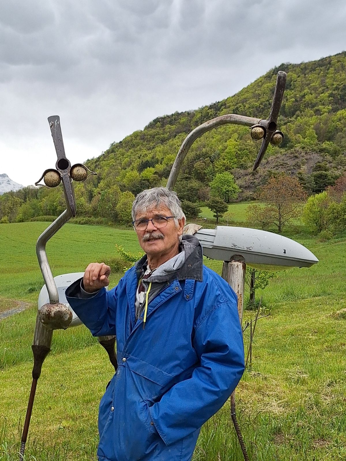 Sculpture  les échassiers du Bestiaire d'En Fer
