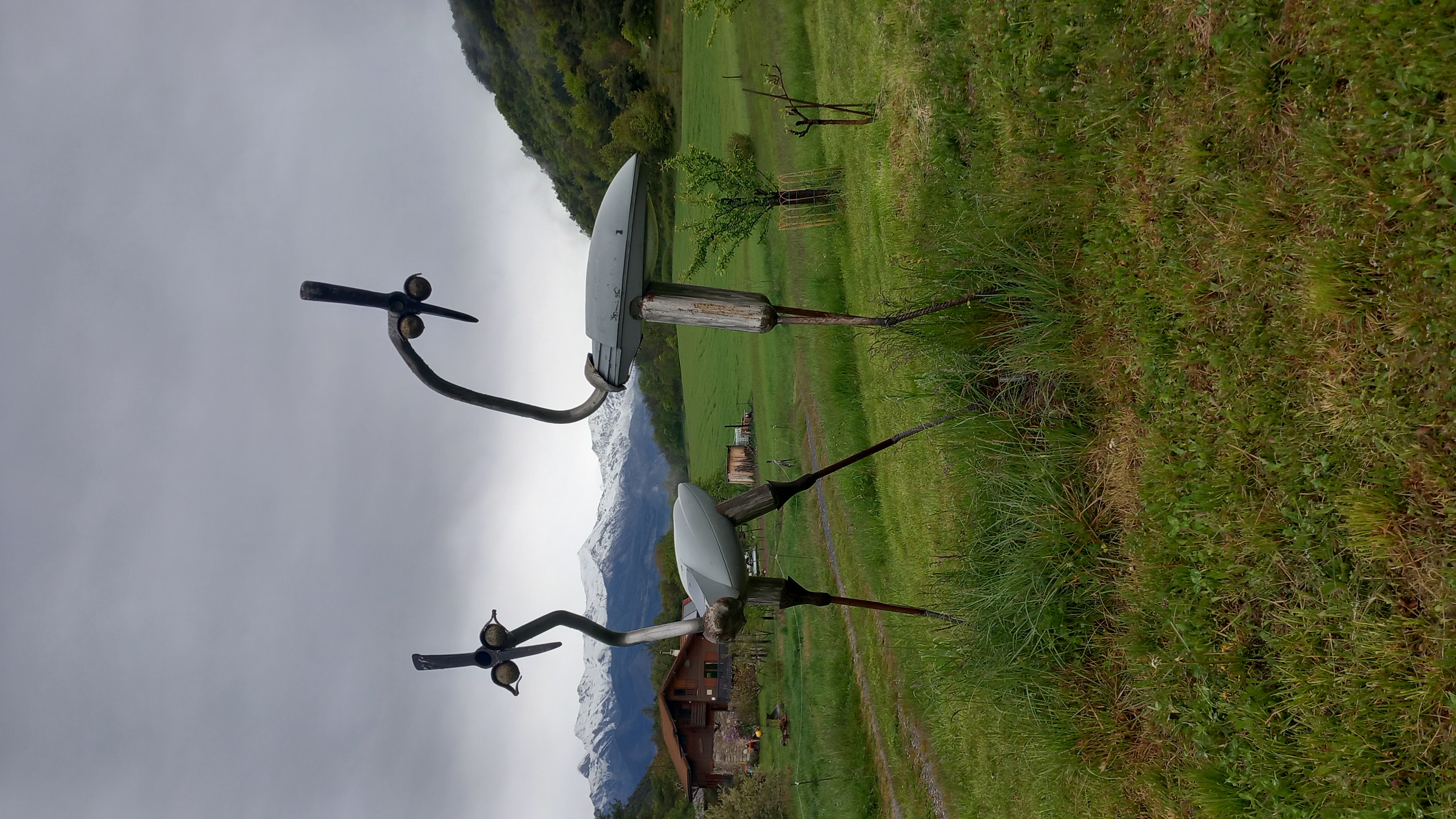 Sculpture  les échassiers du Bestiaire d'En Fer