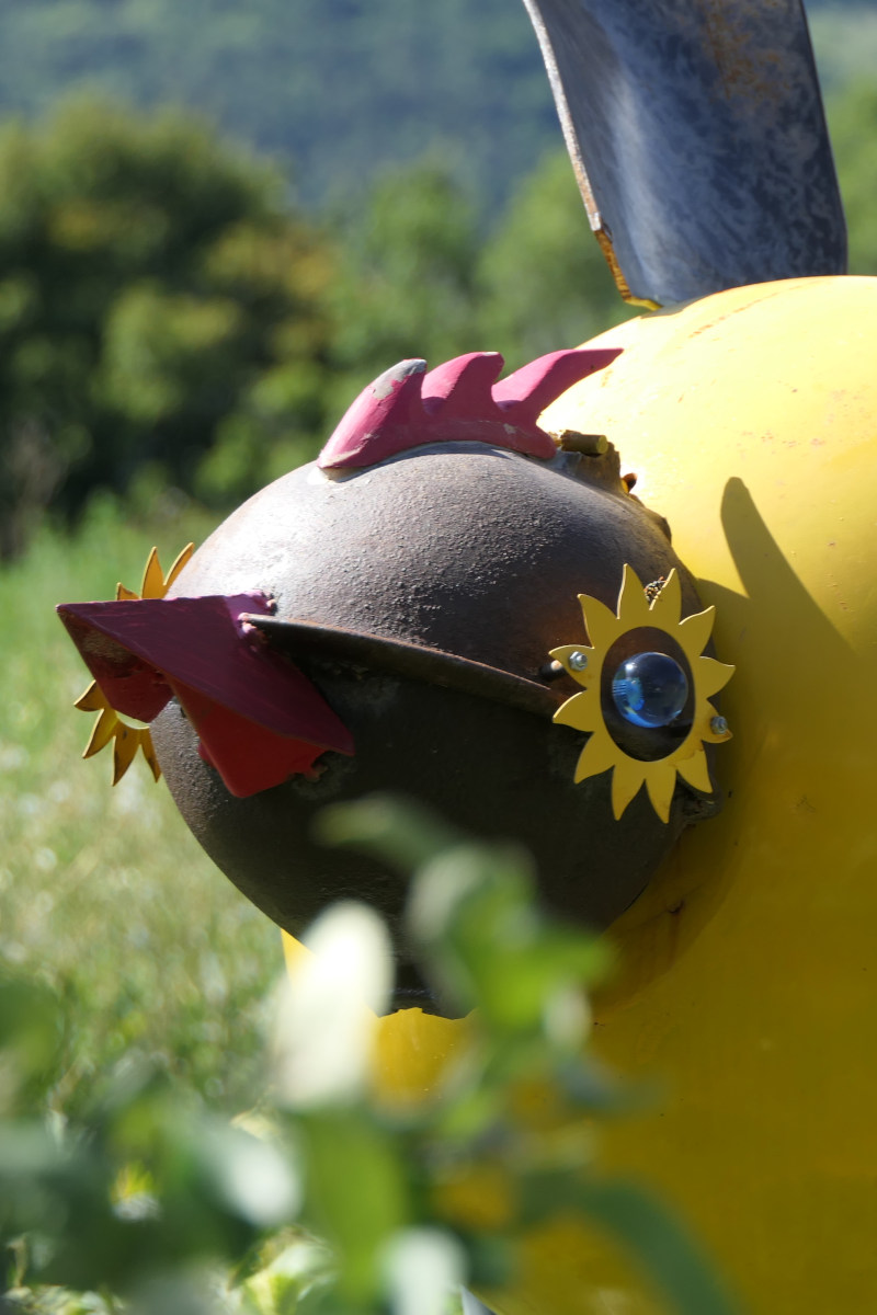 Sculpture  le pioupiou du Bestiaire d'En Fer