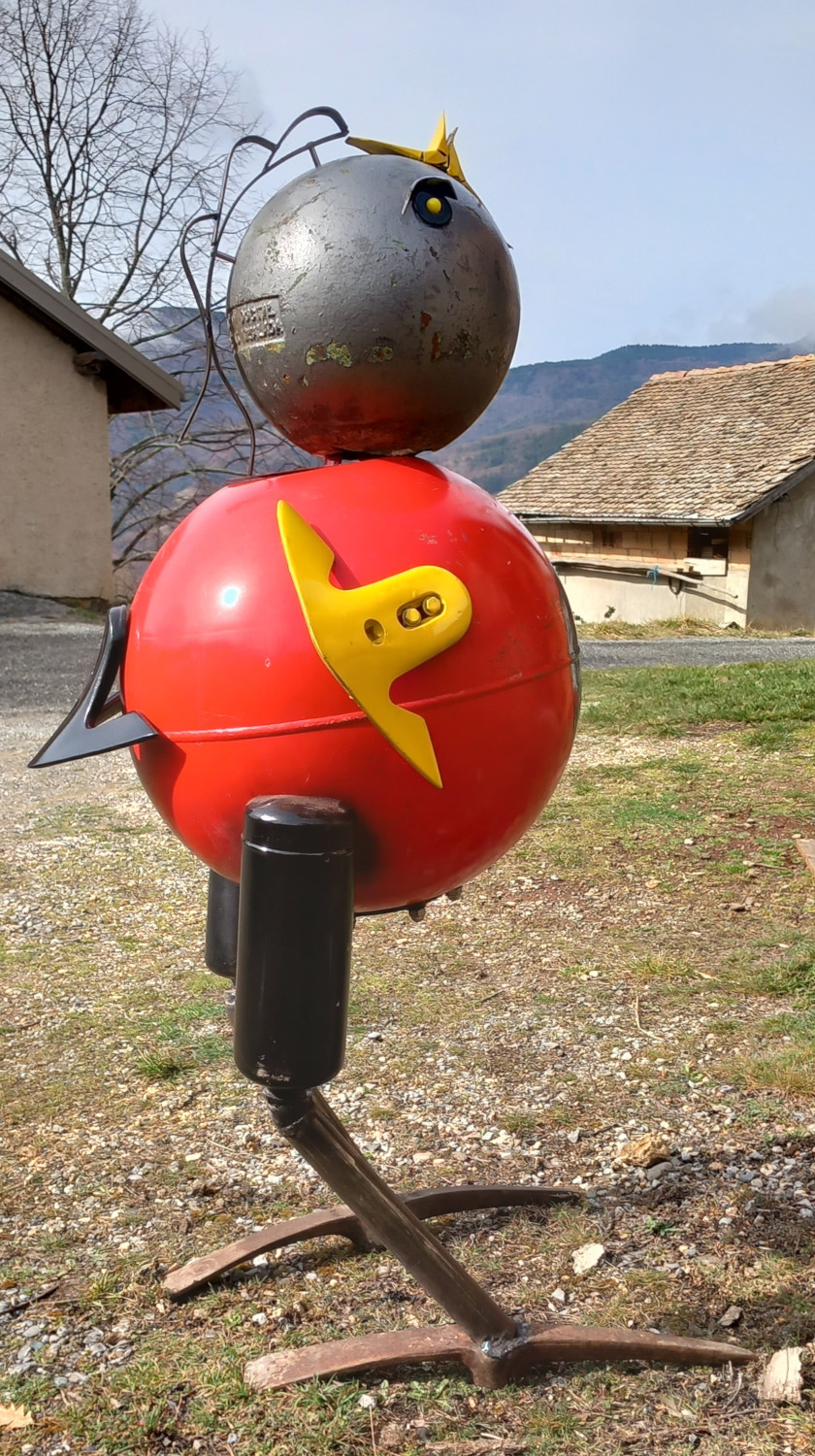 Sculpture  le pioupiou 2 du Bestiaire d'En Fer